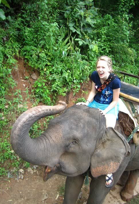 Riding an Elephant! In THAILAND :)