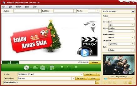 Xilisoft DVD To DivX Converter 5.0.47 Build 1226
