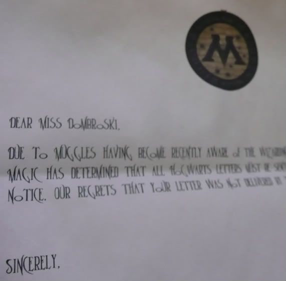 Oh, Mishka: hogwarts acceptance letter template