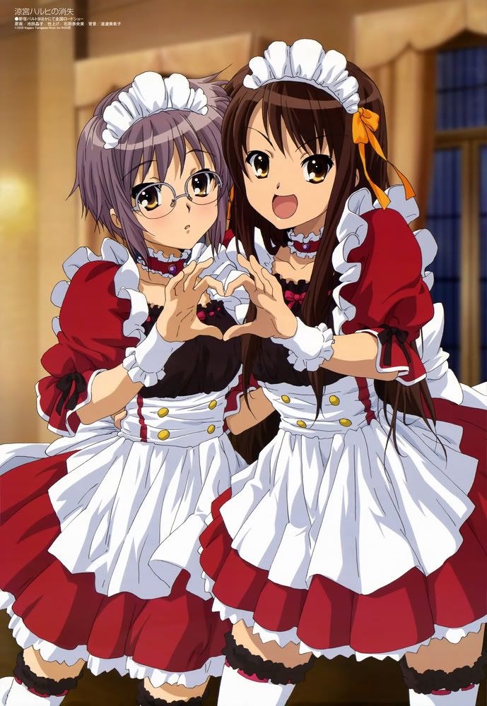maid haruhi and yuki Pictures, Images and Photos
