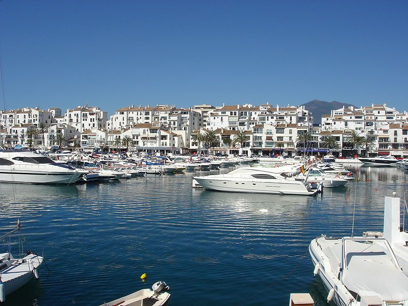 Puerto Banus Town in Spain