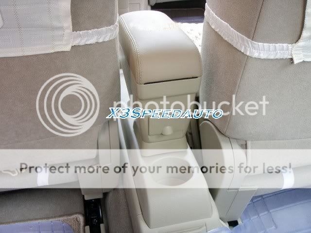 Nissan Tiida Versa Center Console Armrest Black Leather  