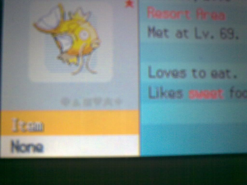 [PokeCommunity.com] Biggest Magikarp Caught? [Plat. Resort Area]