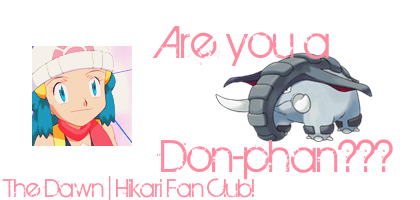 [PokeCommunity.com] The Dawn | Hikari Fan Club!